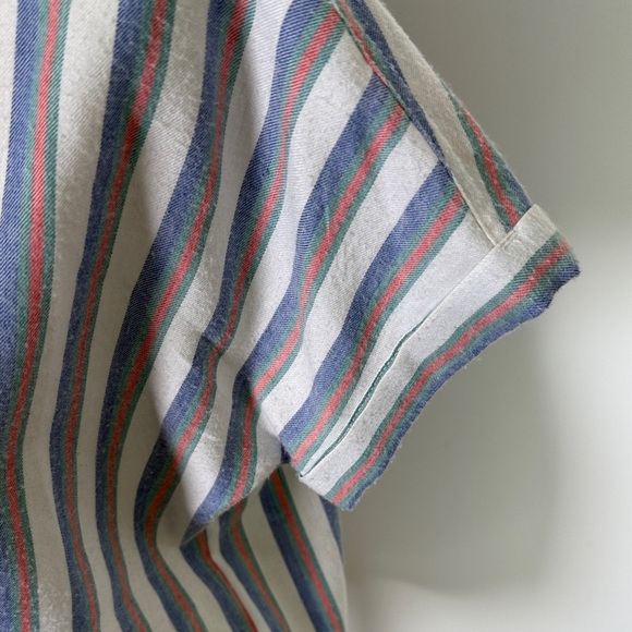 Marine Layer Talia Striped Short Sleeve Shirt - Picture 3 of 7